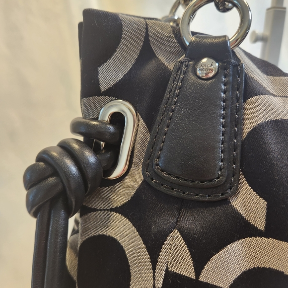 Coach Kristin Op Art Satchel/Hobo Bag - Picture 4 of 13